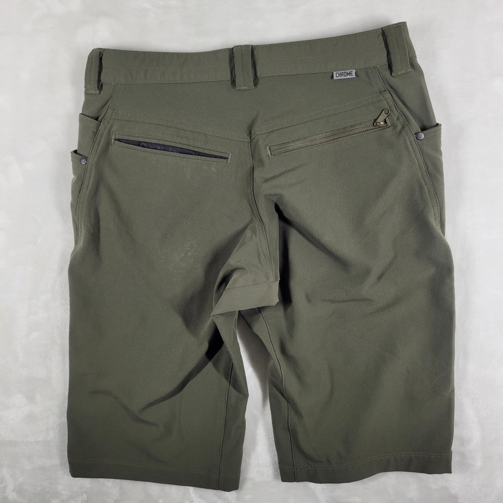 Chrome Industries Shorts Men's 30 Olive Green Cycling Utility Bike Outdoors - Picture 5 of 10